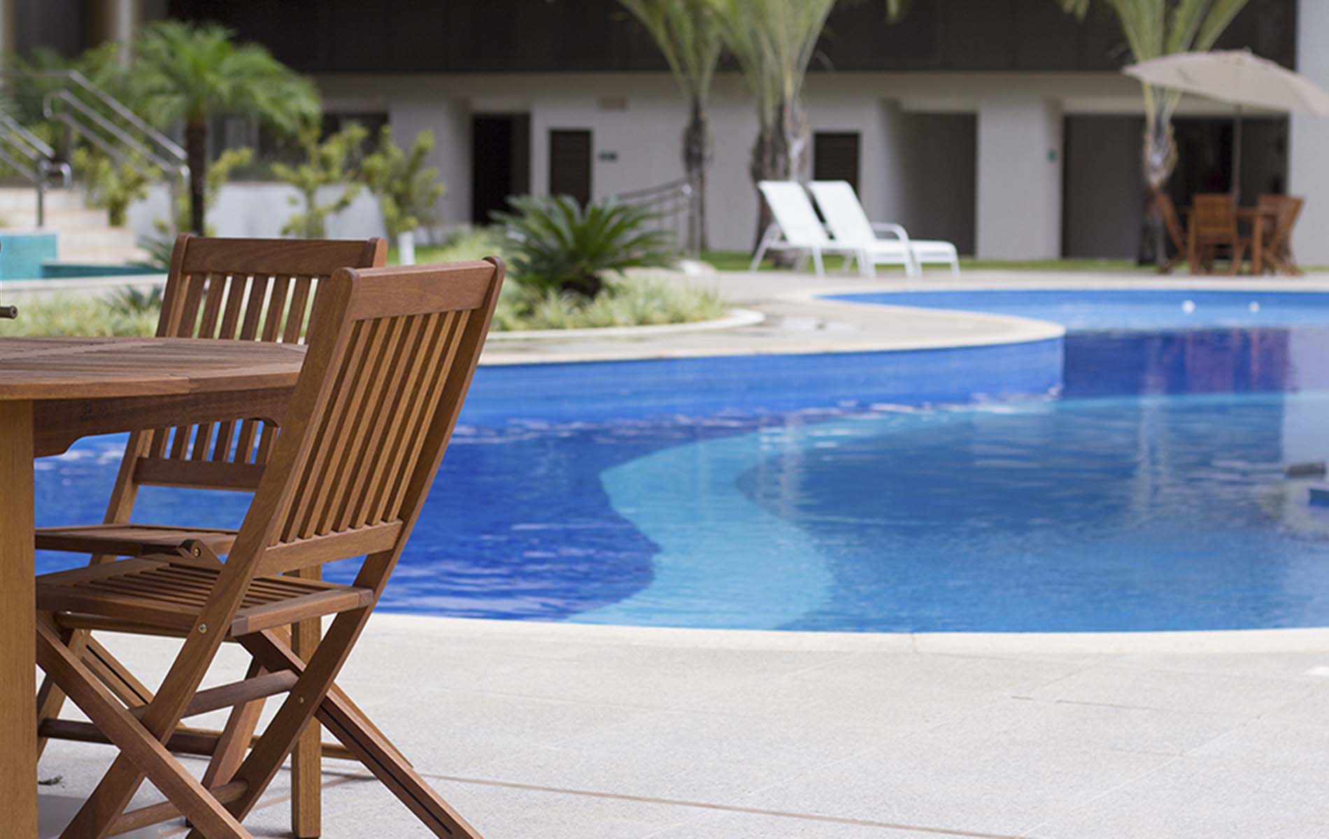 piscina do apart hotel flat em brasilia venice park hplus long stay