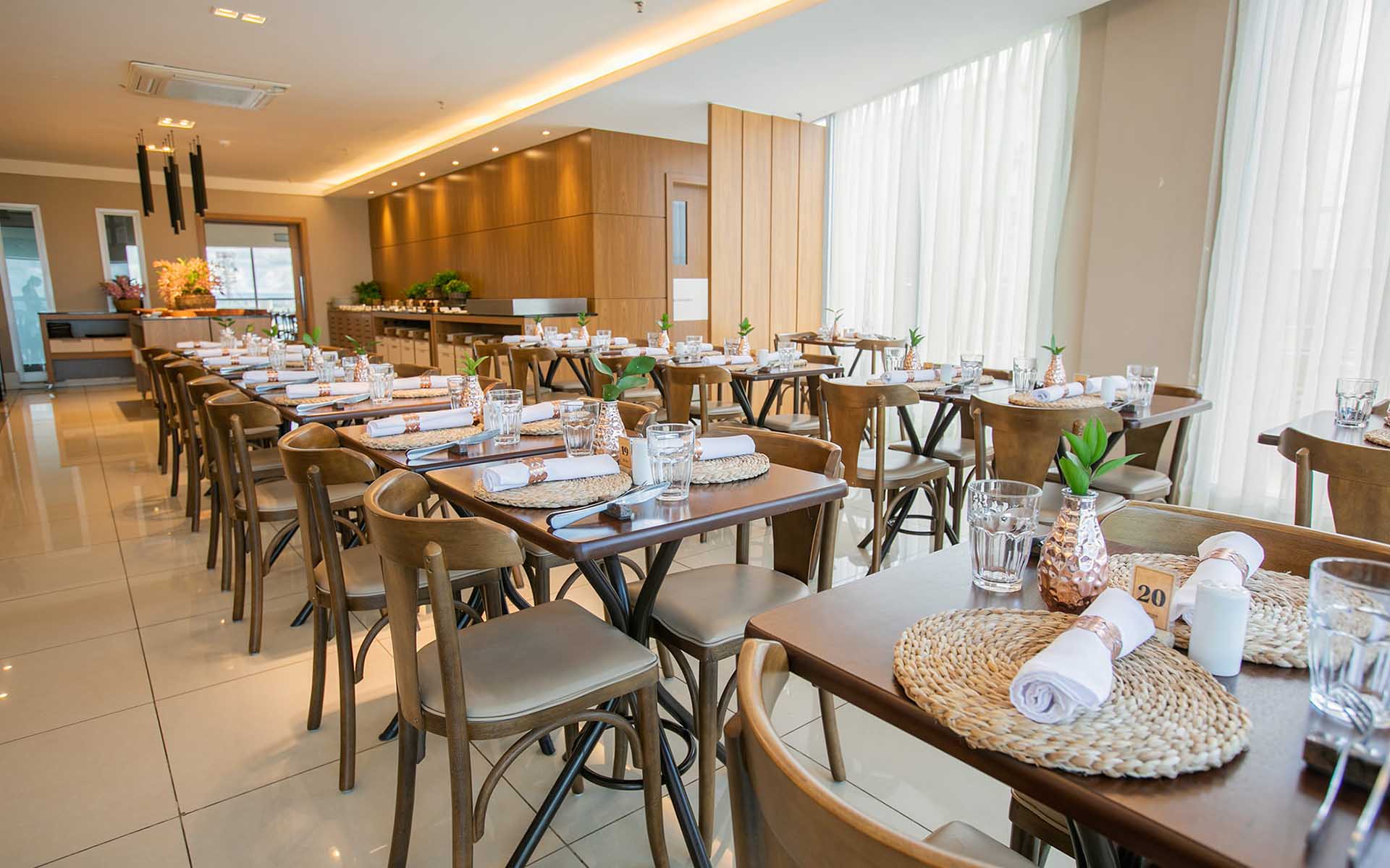 restaurante e café da manhã do hotel usion vision hplus em brasilia