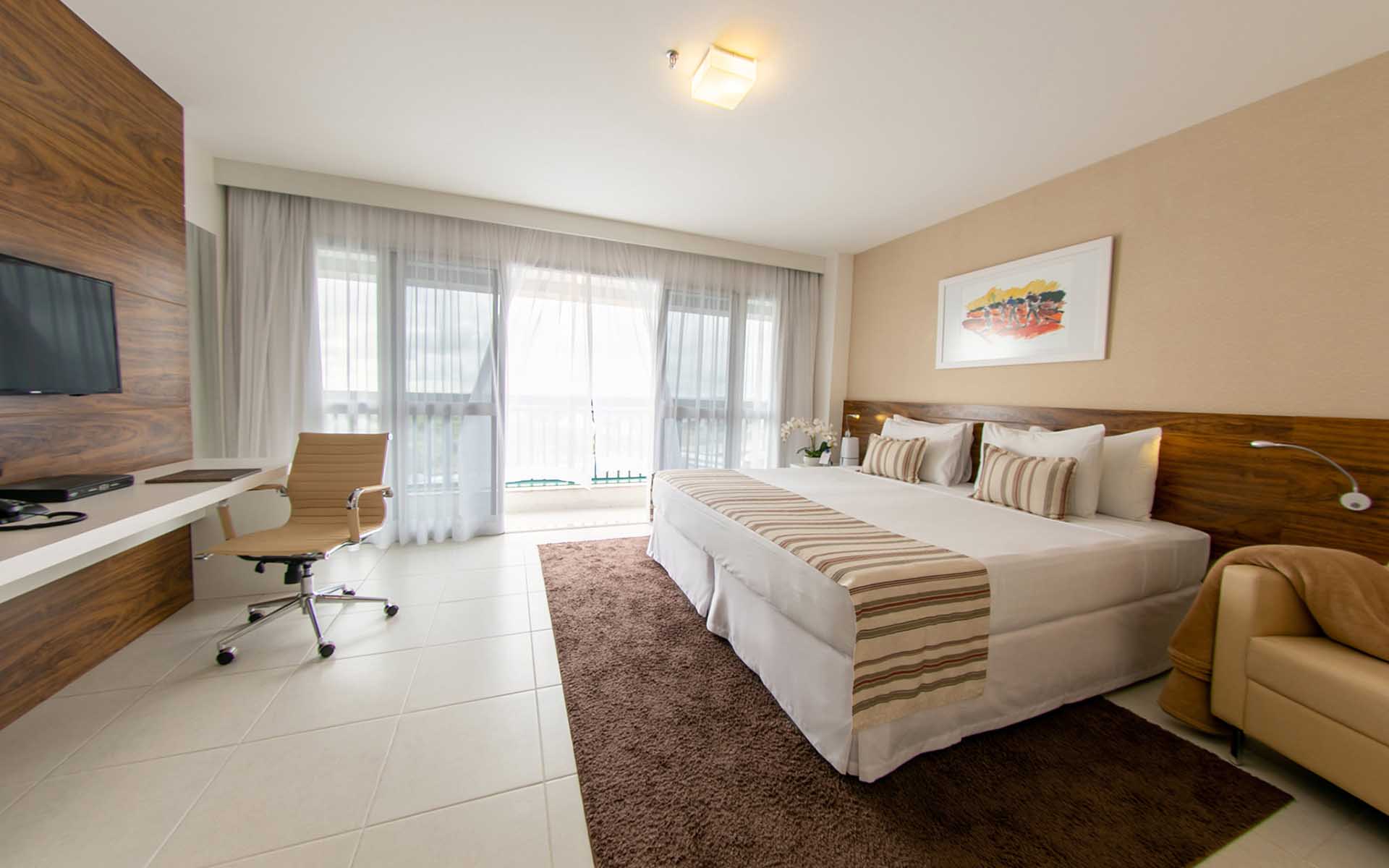 suite luxo view hotel vision hplus em brasilia
