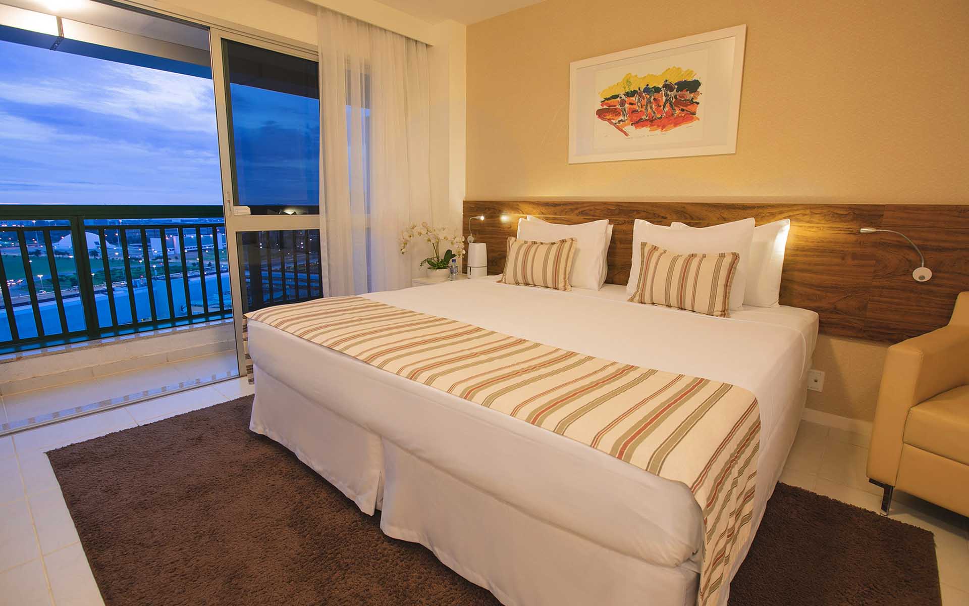 suite luxo view hotel vision hplus em brasilia