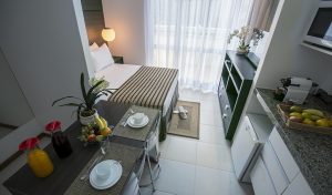 apartamento superior do flat em Brasília hplus Biarritz long stay