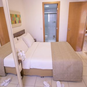 apartamento suite do flat em Brasília hplus Life Resort long stay