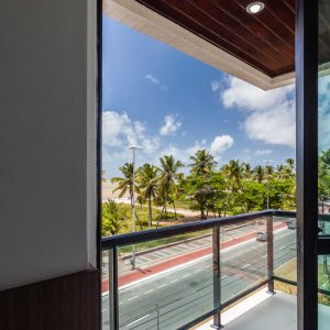 quarto luxo com vista para o mar do hotel joão pessoa hplus beach