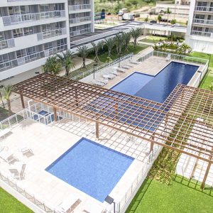 piscina do apart hotel flat em brasilia blend hplus long stay